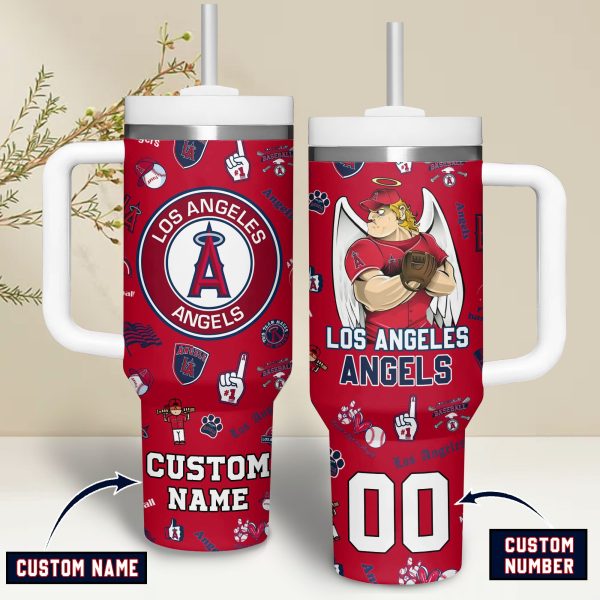 Los Angeles Angels MLB Custom Stanley Quencher 30oz-40oz Stainless Steel