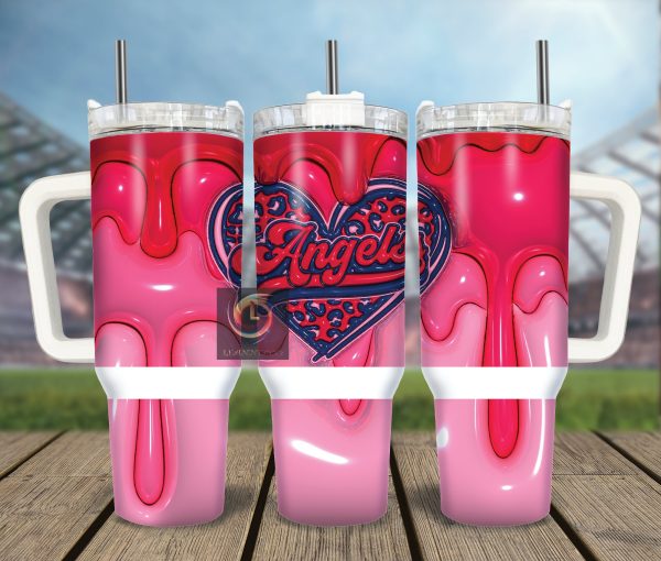 Los Angeles Angels MLB Custom Stanley Quencher 30oz-40oz Stainless Steel Tumbler Hot And Cold Tumbler
