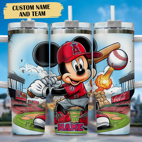 Los Angeles Angels MLB Custom Stanley Quencher 30oz-40oz Stainless Steel Tumbler Hot And Cold Tumbler