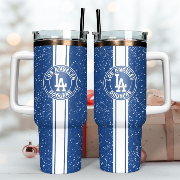 Los Angeles Dodgers Baseball MLB Sport Custom Stanley Quencher 30oz-40oz Stainless Steel Tumbler - Image 2