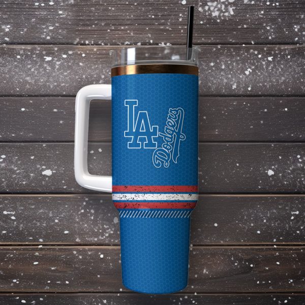 Los Angeles Dodgers Baseball MLB Sport Custom Stanley Quencher 30oz-40oz Stainless Steel Tumbler - Image 3