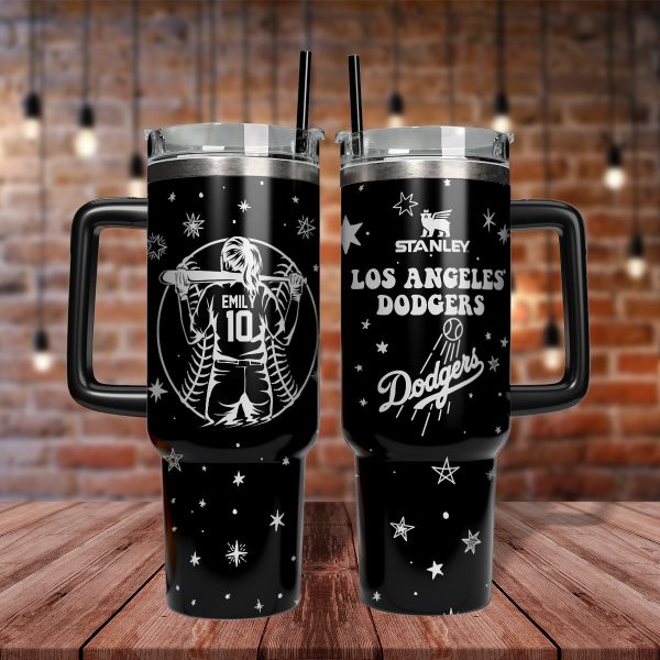 Los Angeles Dodgers MLB Custom Stanley Quencher 30oz-40oz Stainless Steel Tumbler Hot And Cold Tumbler