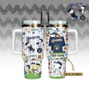 Milwaukee Brewers x Peanuts MLB Custom Stanley Quencher 30oz-40oz Stainless Steel Tumbler Hot And Cold Tumbler