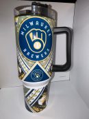 Milwaukee Brewers MLB Custom Stanley Quencher 30oz-40oz Stainless Steel Tumbler Hot And Cold Tumbler