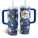 Milwaukee Brewers MLB Custom Stanley Quencher 30oz-40oz Stainless Steel Tumbler Hot And Cold Tumbler