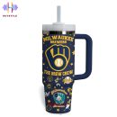 Milwaukee Brewers MLB Custom Stanley Quencher 30oz-40oz Stainless Steel Tumbler Hot And Cold Tumbler