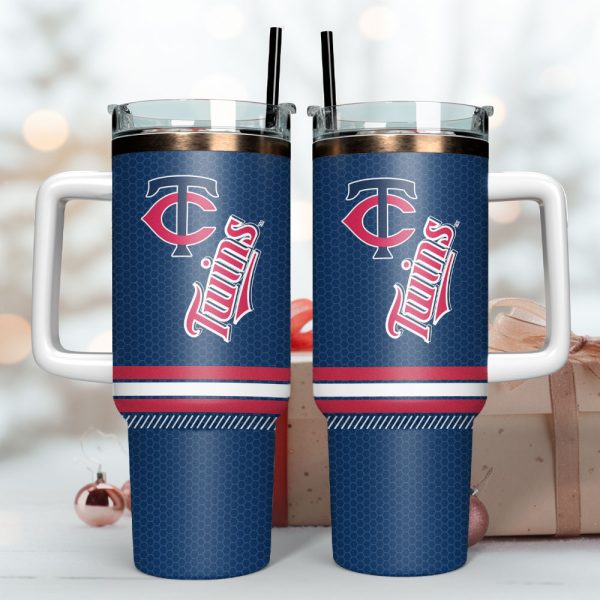 Minnesota Twins Baseball MLB Sport Custom Stanley Quencher 30oz-40oz Stainless Steel Tumbler - Image 2