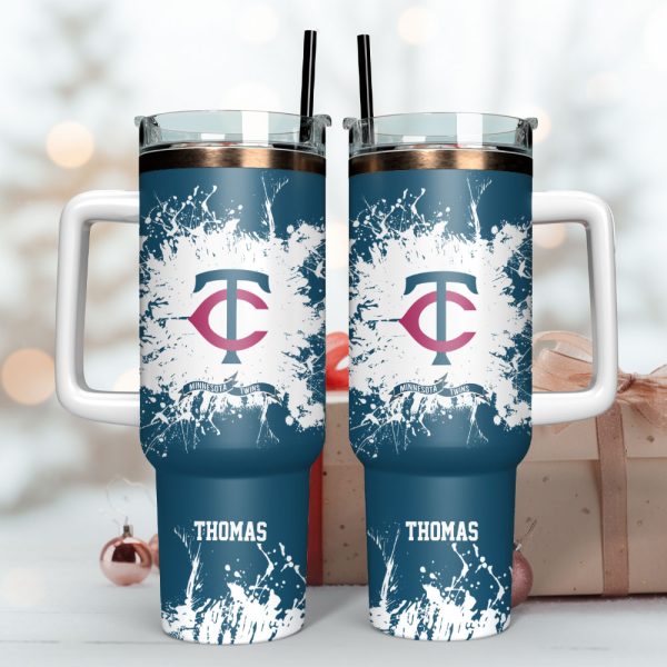 Minnesota Twins Baseball MLB Sport Custom Stanley Quencher 30oz-40oz Stainless Steel Tumbler Hot And Cold Tumbler