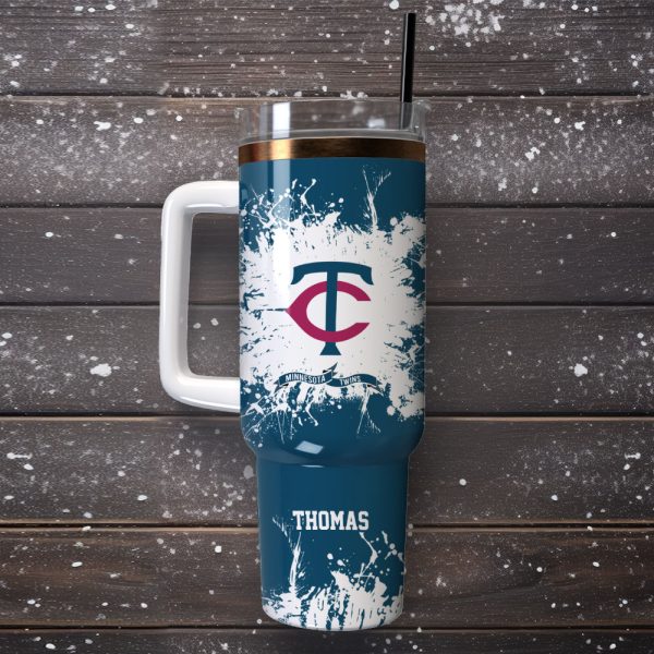 Minnesota Twins Baseball MLB Sport Custom Stanley Quencher 30oz-40oz Stainless Steel Tumbler Hot And Cold Tumbler - Image 3