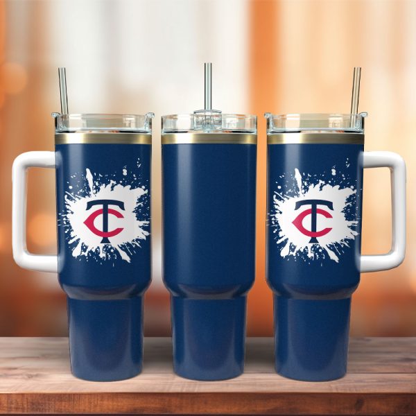 Minnesota Twins Baseball MLB Sport Custom Stanley Quencher 30oz-40oz Stainless Steel Tumbler