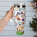 New York Mets x Peanuts MLB Custom Stanley Quencher 30oz-40oz Stainless Steel Tumbler Hot And Cold Tumbler