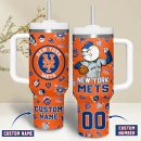 New York Mets MLB Custom Stanley Quencher 30oz-40oz Stainless Steel