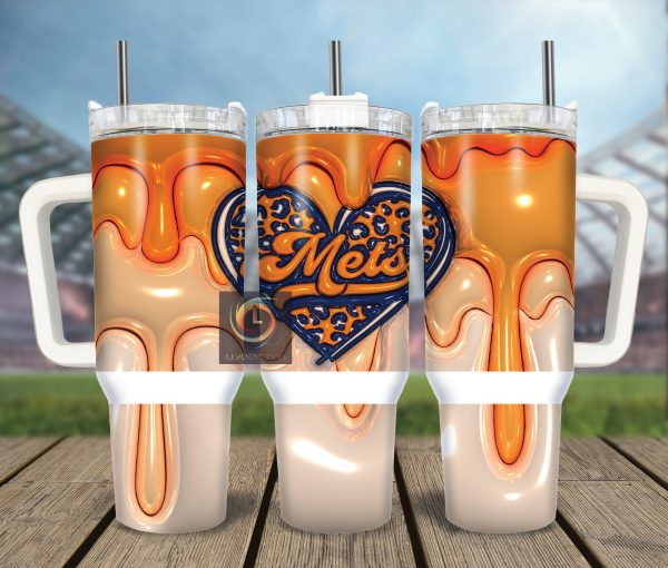 New York Mets NFL Custom Stanley Quencher 30oz-40oz Stainless Steel Tumbler Hot And Cold Tumbler