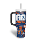 New York Mets MLB Custom Stanley Quencher 30oz-40oz Stainless Steel Tumbler Hot And Cold Tumbler
