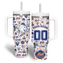 New York Mets MLB Custom Stanley Quencher 30oz-40oz Stainless Steel Tumbler