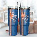 New York Mets MLB Baseball Team Custom Stanley Quencher 30oz-40oz Stainless Steel Tumbler Hot And Cold Tumbler
