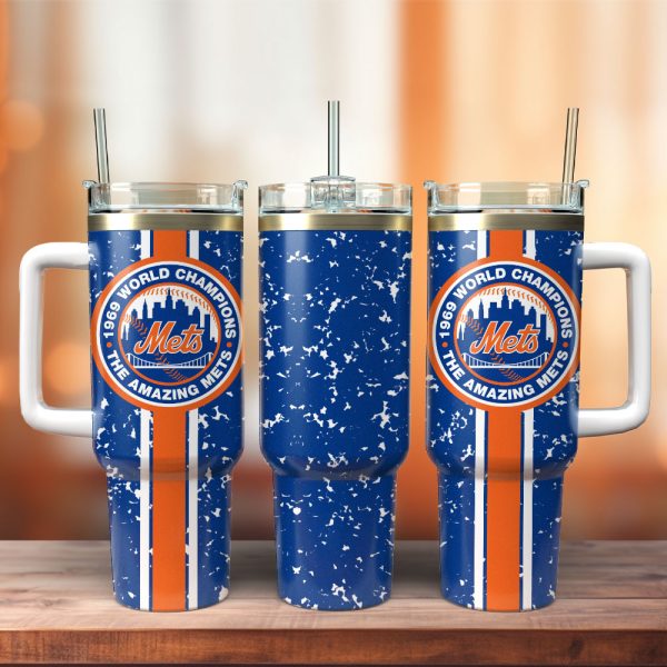 New York Mets Baseball MLB Sport Custom Stanley Quencher 30oz-40oz Stainless Steel Tumbler