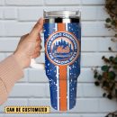 New York Mets Baseball MLB Sport Custom Stanley Quencher 30oz-40oz Stainless Steel Tumbler