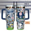 New York Yankees x Peanuts MLB Sports Custom Stanley Quencher 30oz-40oz Stainless Steel Tumbler Hot And Cold Tumbler