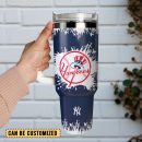 New York Yankees Baseball MLB Sport Custom Stanley Quencher 30oz-40oz Stainless Steel Tumbler Hot And Cold Tumbler