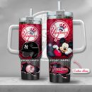 MLB New York Yankees Mickey Mouse Custom Stanley Quencher 30oz-40oz Stainless Steel Tumbler Hot And Cold Tumbler