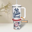 New York Yankees MLB Custom Stanley Quencher 30oz-40oz Stainless Steel Tumbler