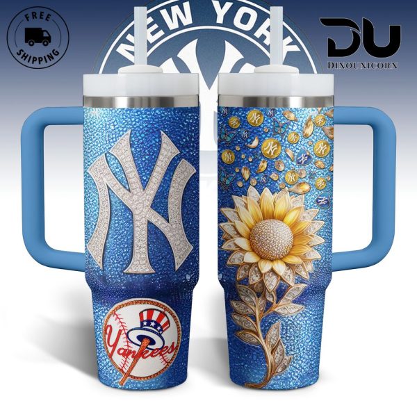 New York Yankees MLB Custom Stanley Quencher 30oz-40oz Stainless Steel Tumbler Hot And Cold Tumbler
