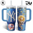 New York Yankees MLB Custom Stanley Quencher 30oz-40oz Stainless Steel Tumbler Hot And Cold Tumbler