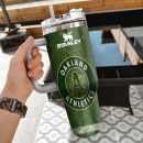 MLB Oakland Athletics Custom Stanley Quencher 30oz-40oz Stainless Steel Tumbler Hot And Cold Tumbler