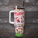 Philadelphia Phillies x Peanuts MLB Custom Stanley Quencher 30oz-40oz Stainless Steel Tumbler Hot And Cold Tumbler