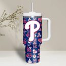 Philadelphia Phillies MLB Custom Stanley Quencher 30oz-40oz Stainless Steel