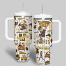 San Diego Padres MLB Custom Stanley Quencher 30oz-40oz Stainless Steel Tumbler