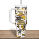 San Diego Padres MLB Custom Stanley Quencher 30oz-40oz Stainless Steel Tumbler
