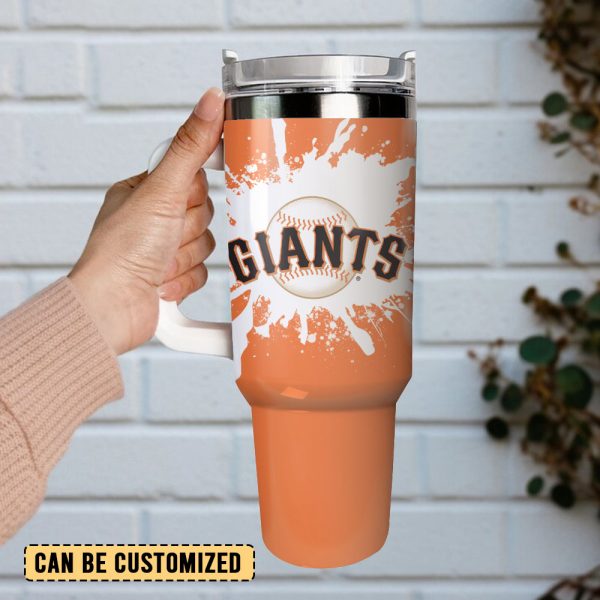San Francisco Giants Baseball MLB Sport Custom Stanley Quencher 30oz-40oz Stainless Steel Tumbler - Image 3