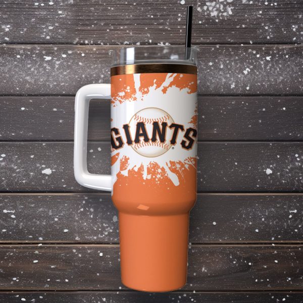 San Francisco Giants Baseball MLB Sport Custom Stanley Quencher 30oz-40oz Stainless Steel Tumbler - Image 4