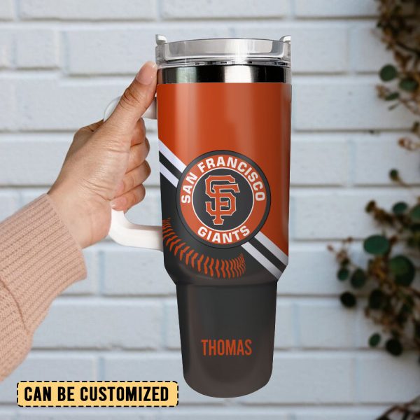 San Francisco Giants Baseball MLB Sport Custom Stanley Quencher 30oz-40oz Stainless Steel Tumbler Hot And Cold Tumbler - Image 2