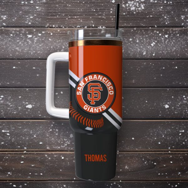 San Francisco Giants Baseball MLB Sport Custom Stanley Quencher 30oz-40oz Stainless Steel Tumbler Hot And Cold Tumbler - Image 4