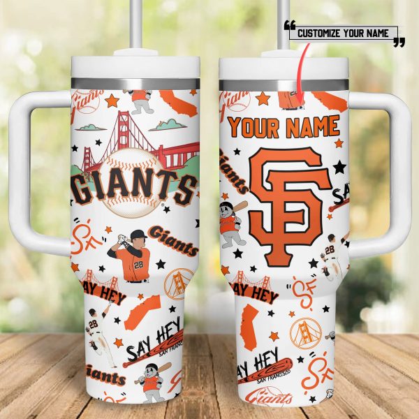 San Francisco Giants MLB Custom Stanley Quencher 30oz-40oz Stainless Steel Tumbler