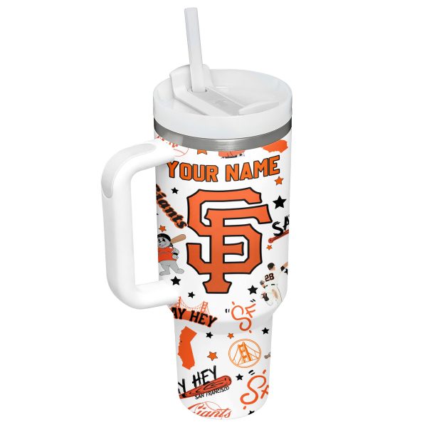San Francisco Giants MLB Custom Stanley Quencher 30oz-40oz Stainless Steel Tumbler - Image 4