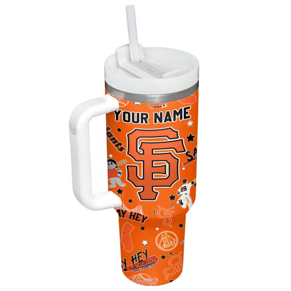 San Francisco Giants MLB Custom Stanley Quencher 30oz-40oz Stainless Steel Tumbler - Image 8
