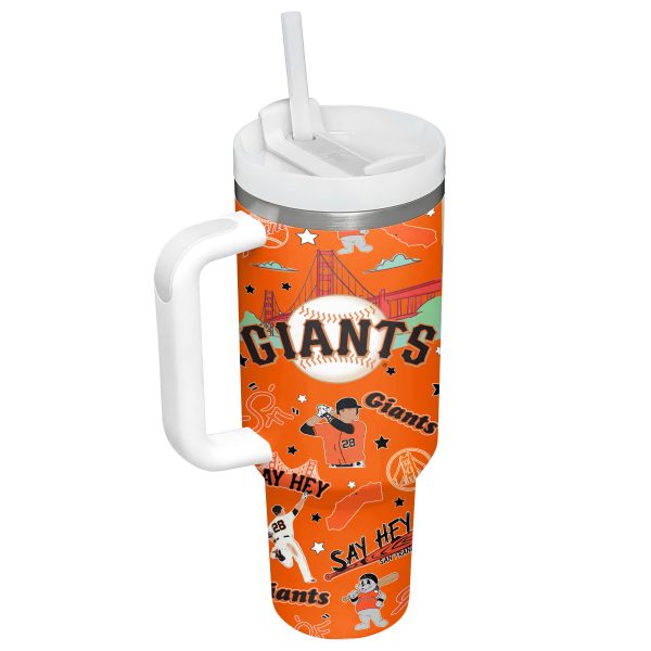 San Francisco Giants MLB Custom Stanley Quencher 30oz-40oz Stainless Steel Tumbler - Image 9