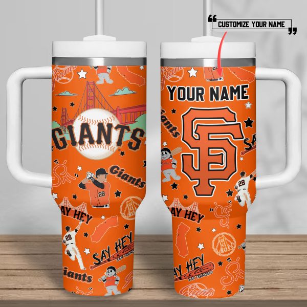 San Francisco Giants MLB Custom Stanley Quencher 30oz-40oz Stainless Steel Tumbler - Image 10