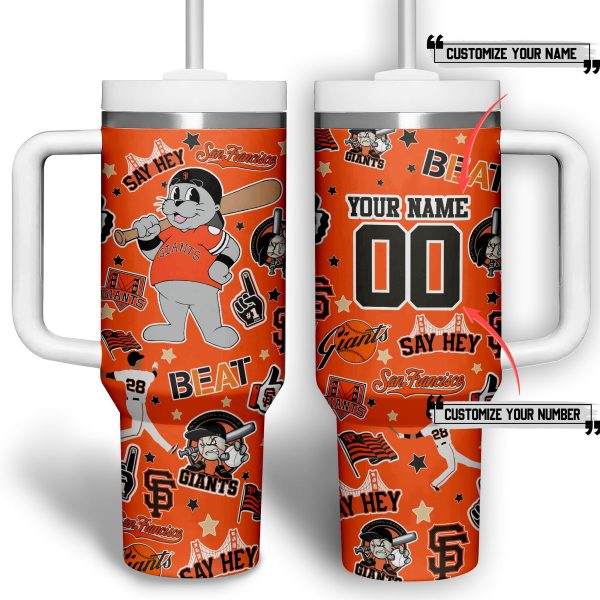 San Francisco Giants MLB Custom Stanley Quencher 30oz-40oz Stainless Steel Tumbler