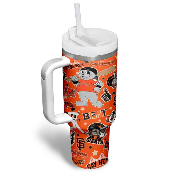 San Francisco Giants MLB Custom Stanley Quencher 30oz-40oz Stainless Steel Tumbler - Image 3