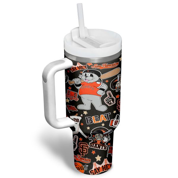 San Francisco Giants MLB Custom Stanley Quencher 30oz-40oz Stainless Steel Tumbler - Image 7