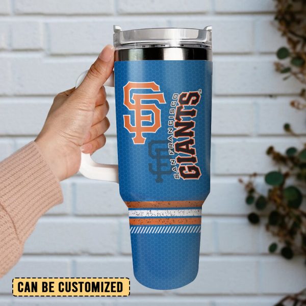 San Francisco Giants Baseball MLB Sport Custom Stanley Quencher 30oz-40oz Stainless Steel Tumbler - Image 3