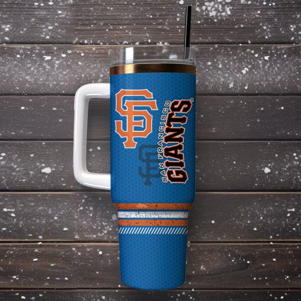 San Francisco Giants Baseball MLB Sport Custom Stanley Quencher 30oz-40oz Stainless Steel Tumbler - Image 4