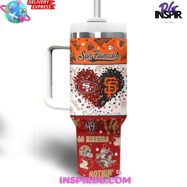 San Francisco 49ers And San Francisco Giants Custom Stanley Quencher 30oz-40oz Stainless Steel Tumbler - Image 3