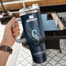 MLB Seattle Mariners Custom Stanley Quencher 30oz-40oz Stainless Steel Tumbler Hot And Cold Tumbler