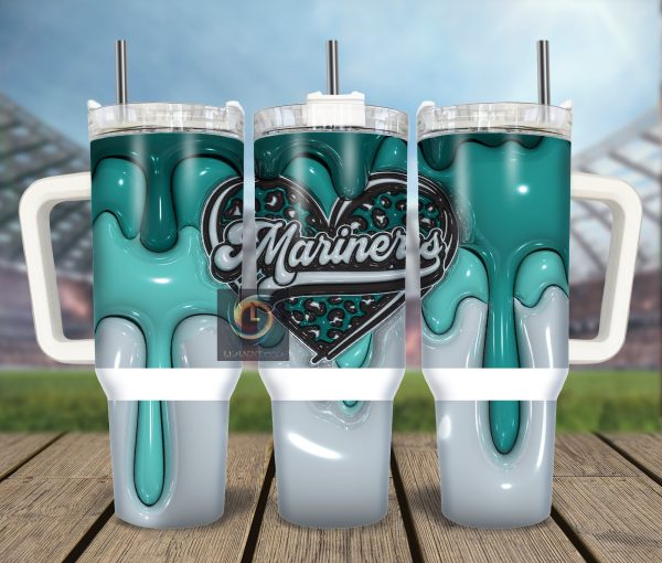 Seattle Mariners MLB Custom Stanley Quencher 30oz-40oz Stainless Steel Tumbler Hot And Cold Tumbler
